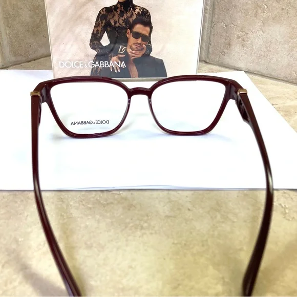 New Dolce and Gabbana Bordeaux Eyeglasses DG5070 3285. No Case Dolce & Gabbana Eyeglasses Women main image 3